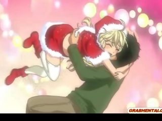 Vergavimas hentai santa gražus jojimas varpa