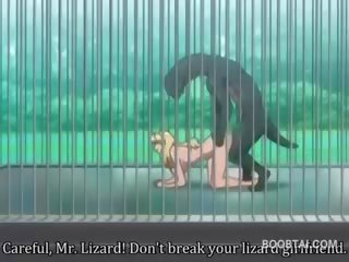 Dögös anime édesem pina szögezték kemény által szörny nál nél a zoo