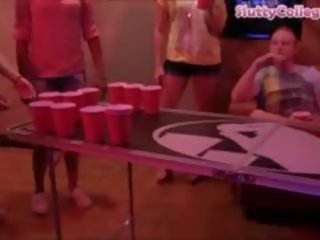 Beer Pong Game Ends Up In An Intense College dirty movie Orgy