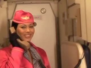Super luft hostess lutschen pilots groß manhood