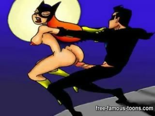 Batman me catwoman dhe batgirl orgies