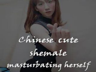 Bela chinesa abbykitty masturbação beguiling show-2