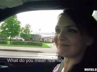 Amateur Belle Claire banged in the car