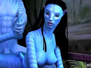 Avatar honig anal gefickt von riesig blau stechen