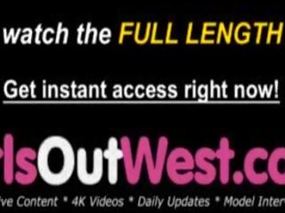 Girlsoutwest - tuyệt vời busty đồng tính nữ babes quái trên các đi văng