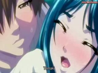 Anime enchantress with big tits getting cumshot