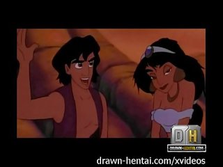 Aladdin nešvankus filmas filmas - paplūdimys nešvankus klipas su jazminas