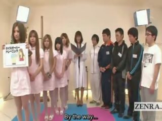 Subtitled CFNM Japanese Nurses Bizarre Examination