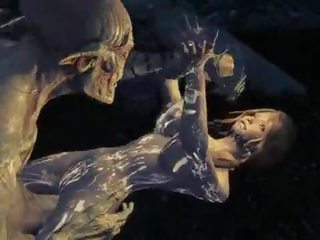 Skyrim frumusica voluptos lara forțat de monsters